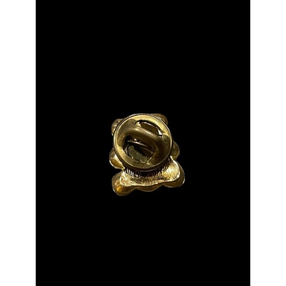 Vintage Gold Tone Teddy Bear Brooch Pin - Picture 3 of 5